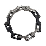 ルイ・ヴィトン LOUIS VUITTON ブレスレット モノグラムチェーン シルバー ブラック メタル アクセサリー