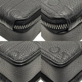 クリスチャン・ディオール Christian Dior ストラップ付 ジップポーチ グラビティ 2ESBC119LLG ブラック シルバー金具 レザー レディース ショルダーバッグ
