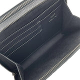 クリスチャン・ディオール Christian Dior ストラップ付 ジップポーチ グラビティ 2ESBC119LLG ブラック シルバー金具 レザー レディース ショルダーバッグ