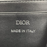 クリスチャン・ディオール Christian Dior ストラップ付 ジップポーチ グラビティ 2ESBC119LLG ブラック シルバー金具 レザー レディース ショルダーバッグ