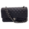 シャネル CHANEL マトラッセ25 A01112 ブラック シルバー金具 キャビアスキン レディース ショルダーバッグ