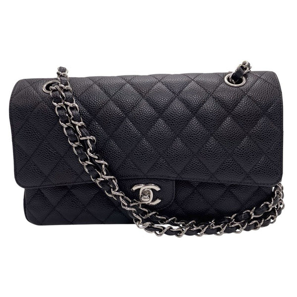 シャネル CHANEL マトラッセ25 A01112 ブラック シルバー金具 キャビア