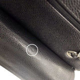 シャネル CHANEL マトラッセ25 A01112 ブラック シルバー金具 キャビアスキン レディース ショルダーバッグ