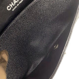 シャネル CHANEL マトラッセ25 A01112 ブラック シルバー金具 キャビアスキン レディース ショルダーバッグ