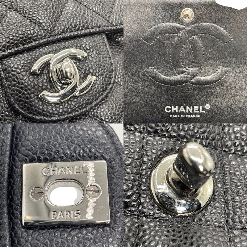 シャネル CHANEL マトラッセ25 A01112 ブラック シルバー金具 キャビア