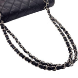 シャネル CHANEL マトラッセ25 A01112 ブラック シルバー金具 キャビアスキン レディース ショルダーバッグ