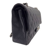 シャネル CHANEL マトラッセ25 A01112 ブラック シルバー金具 キャビアスキン レディース ショルダーバッグ