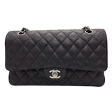 シャネル CHANEL マトラッセ25 A01112 ブラック シルバー金具 キャビアスキン レディース ショルダーバッグ