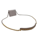 シャネル CHANEL CHANEL19 チェーンコインパース AP1787 グレー シルバー/ゴールド金具 ラムスキン レディース コインケース