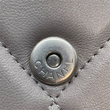 シャネル CHANEL CHANEL19 チェーンコインパース AP1787 グレー シルバー/ゴールド金具 ラムスキン レディース コインケース