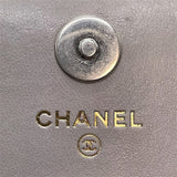 シャネル CHANEL CHANEL19 チェーンコインパース AP1787 グレー シルバー/ゴールド金具 ラムスキン レディース コインケース