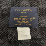 ルイ・ヴィトン LOUIS VUITTON エシャルプ・プチダミエ アルプス M71110 ブラック ウール メンズ マフラー
