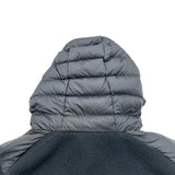 モンクレール MONCLER ダウン切替ニットパーカー ネイビー ナイロン メンズ パーカー