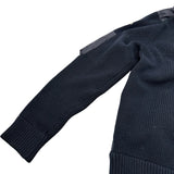 モンクレール MONCLER ダウン切替ニットパーカー ネイビー ナイロン メンズ パーカー