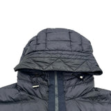 モンクレール MONCLER ダウン切替ニットパーカー ネイビー ナイロン メンズ パーカー