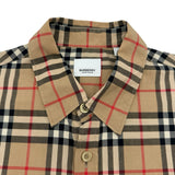 バーバリーロンドン BURBERRY LONDON ロゴチェック長袖シャツ 8017567 ベージュ コットン メンズ 長袖シャツ