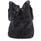 ミュウミュウ miu miu マテラッセ ハンドバッグ ブラック シルバー金具 ナッパレザー レディース ハンドバッグ