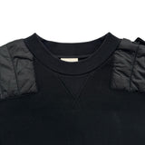 モンクレール MONCLER ラバーロゴスウェットシャツ ブラック コットン メンズ スウェット
