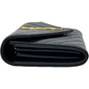 サンローラン SAINT LAURENT カサンドラ ラージ フラップウォレット 372264BOW01 ブラック ゴールド金具 レザー レディース 長財布