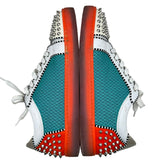 クリスチャン・ルブタン Christian louboutin スタッズ ローカットスニーカー ホワイト レザー メンズ スニーカー