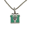 ティファニー TIFFANY＆CO ブルーボックス １PD ネックレス シルバー×ブルー SV925 ジュエリー