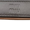 ミュウミュウ miu miu ミラー付キーリング 5TL356 ブラウン ゴールド金具 レザー レディース その他小物