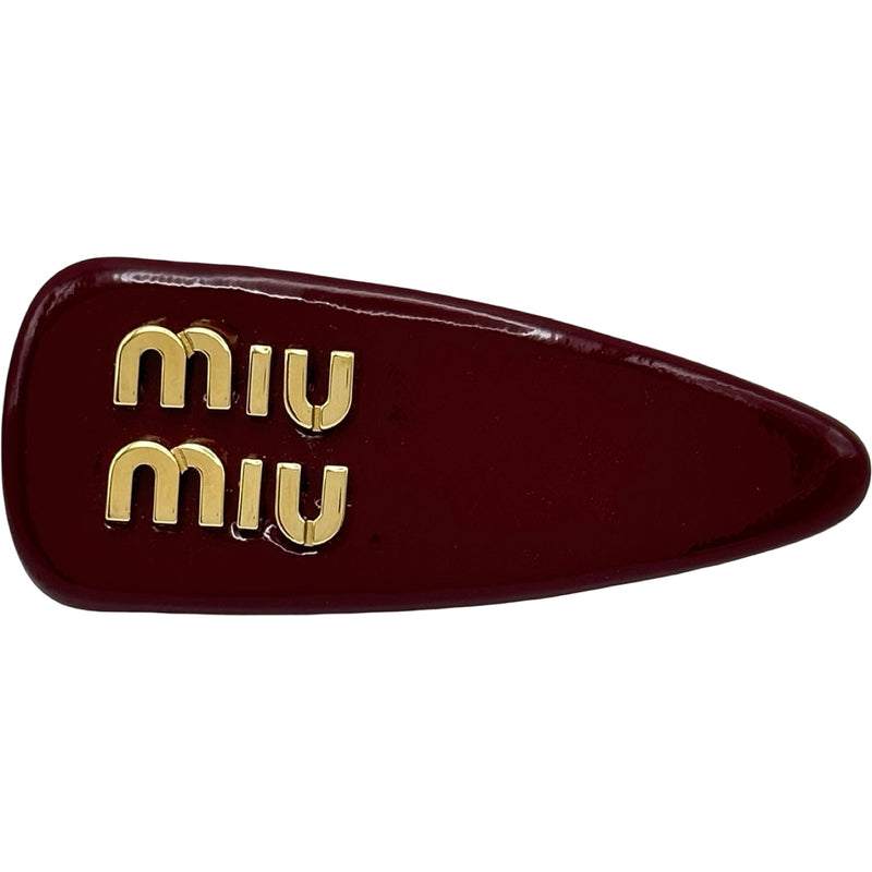 ミュウミュウ miu miu ヘアクリップ 5IF092_069_FOD27 ルージュ系