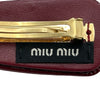 ミュウミュウ miu miu ヘアクリップ 5IF092_069_FOD27 ルージュ系 パテント レディース その他小物