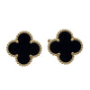 ヴァンクリーフ＆アーペル Van Cleef & Arpels ヴィンテージアルハンブラピアス オニキス ブラック・GD 750YG/OX オニキス ジュエリー
