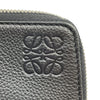 ロエベ LOEWE アナグラムLジップクラッチ ブラック シルバー金具 レザー メンズ クラッチバッグ