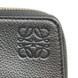 ロエベ LOEWE アナグラムLジップクラッチ ブラック シルバー金具 レザー メンズ クラッチバッグ