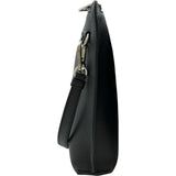 ロエベ LOEWE アナグラムLジップクラッチ ブラック シルバー金具 レザー メンズ クラッチバッグ