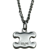 セリーヌ CELINE トリオンフラインストーンネックレス シルバー メタル/ラインストーン アクセサリー