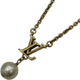 ルイ・ヴィトン LOUIS VUITTON ネックレス・LVアイコニックルイザ ゴールド メタル/パール アクセサリー