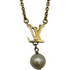 ルイ・ヴィトン LOUIS VUITTON ネックレス・LVアイコニックルイザ ゴールド メタル/パール アクセサリー