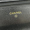 シャネル CHANEL マトラッセチェーンウォレット AP0250 ブラック ゴールド金具 キャビアスキン レディース ショルダーバッグ