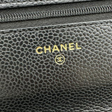 シャネル CHANEL マトラッセチェーンウォレット AP0250 ブラック ゴールド金具 キャビアスキン レディース ショルダーバッグ