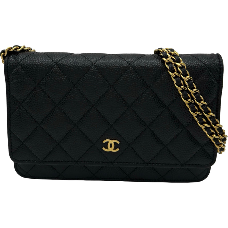 シャネル CHANEL マトラッセチェーンウォレット AP0250 ブラック
