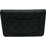 シャネル CHANEL マトラッセチェーンウォレット AP0250 ブラック ゴールド金具 キャビアスキン レディース ショルダーバッグ