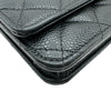 シャネル CHANEL マトラッセチェーンウォレット AP0250 ブラック ゴールド金具 キャビアスキン レディース ショルダーバッグ