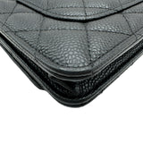 シャネル CHANEL マトラッセチェーンウォレット AP0250 ブラック ゴールド金具 キャビアスキン レディース ショルダーバッグ
