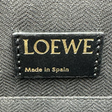 ロエベ LOEWE リピートアナグラムクラッチバッグ ブラック ゴールド金具 レザー メンズ セカンドバッグ