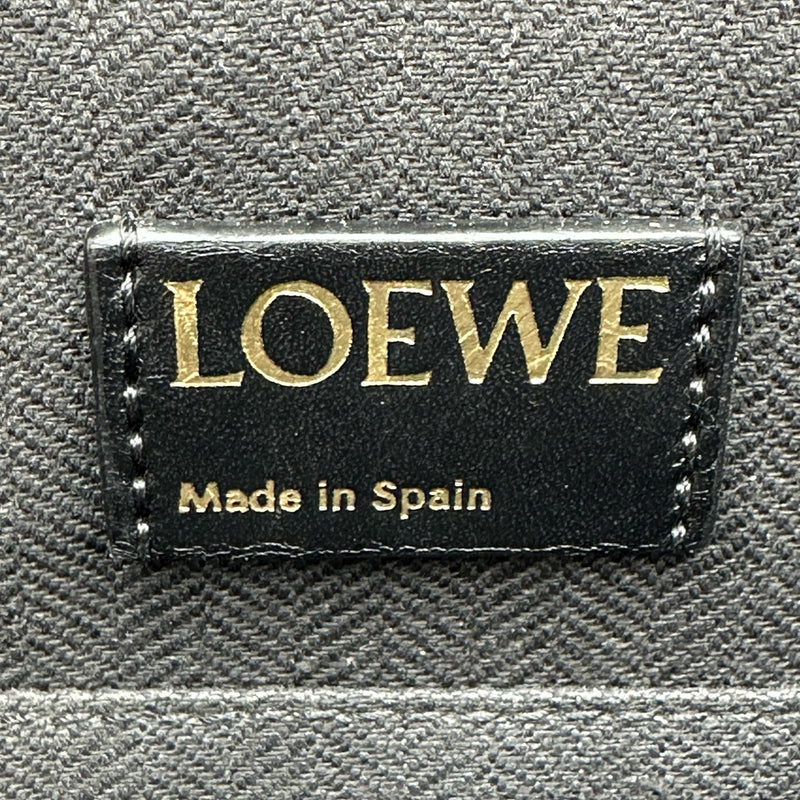 ロエベ LOEWE リピートアナグラムクラッチバッグ ブラック ゴールド