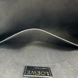 ロエベ LOEWE リピートアナグラムクラッチバッグ ブラック ゴールド金具 レザー メンズ セカンドバッグ