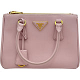 プラダ PRADA ガレリア スモール ハンドバッグ 1BA896 ピンク ゴールド金具 サフィアーノレザー レディース ハンドバッグ