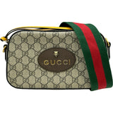 グッチ GUCCI ネオヴィンテージショルダーバッグ 476466 ベージュ/ブラック GGスプリームキャンバス レディース ショルダーバッグ
