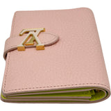 ルイ・ヴィトン LOUIS VUITTON ヴェルティカル ウォレット コンパクト M82144 ピンク トリヨンレザー レディース 二つ折り財布