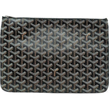 ゴヤール GOYARD セナMM ブラック シルバー金具 ゴヤールディン・キャンバス メンズ クラッチバッグ