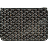 ゴヤール GOYARD セナMM ブラック シルバー金具 ゴヤールディン・キャンバス メンズ クラッチバッグ