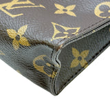 ルイ・ヴィトン LOUIS VUITTON ポッシュ・トワレット M47542 ブラウン モノグラムキャンバス メンズ クラッチバッグ